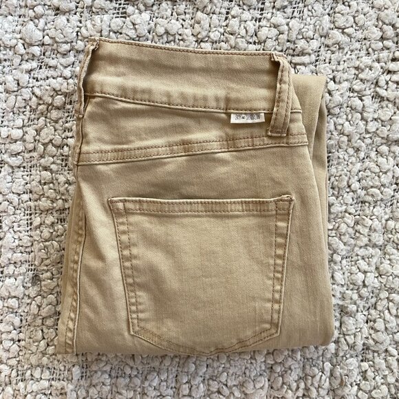 Sky and Sparrow Skinny Frayed Hem Tan Jeans - Picture 14 of 16